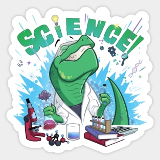 Science-asaurus - Let's do science! Sticker